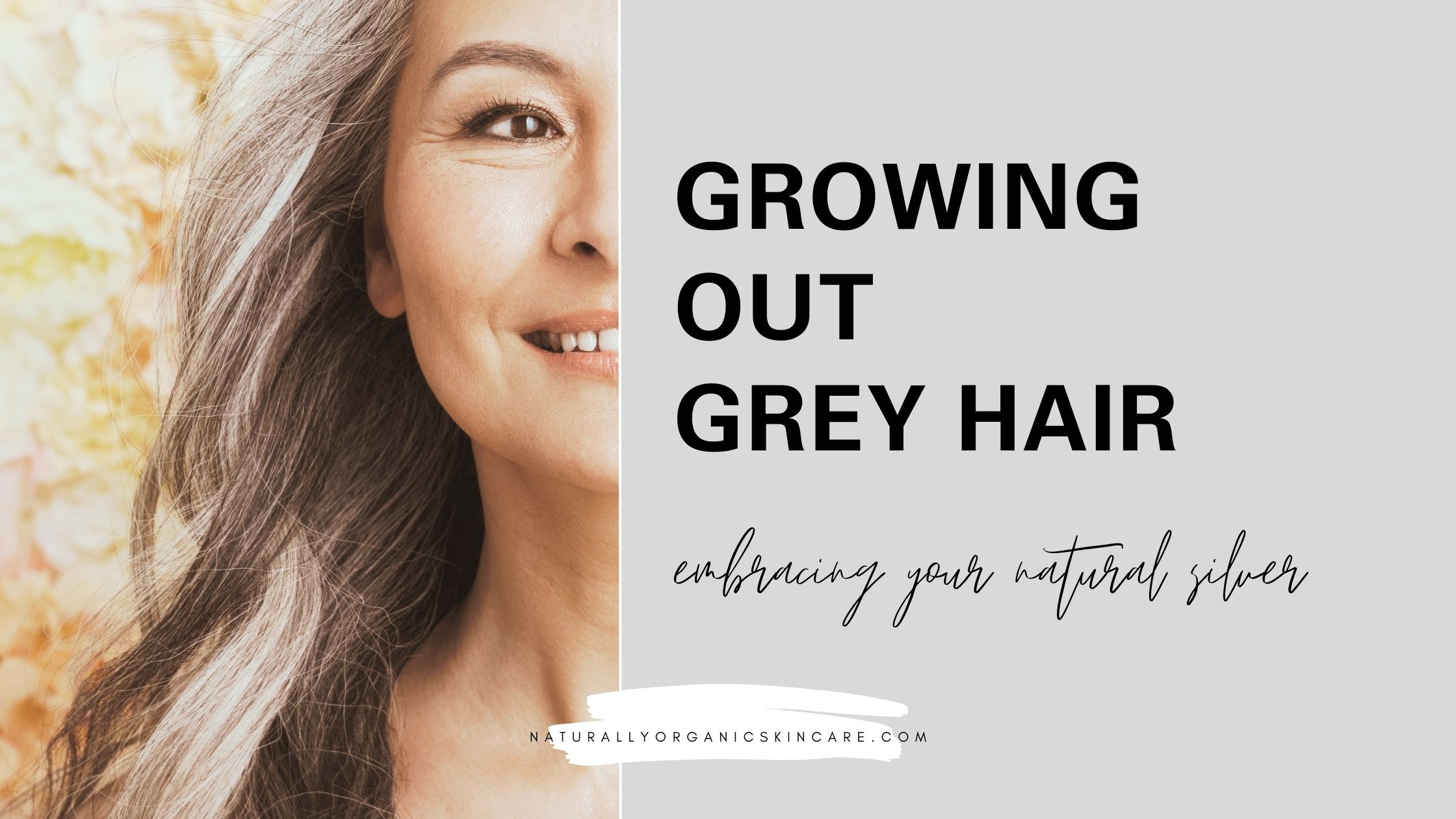 growing out grey hair